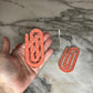 Jumbo Paperclip - Coral Polka Dot