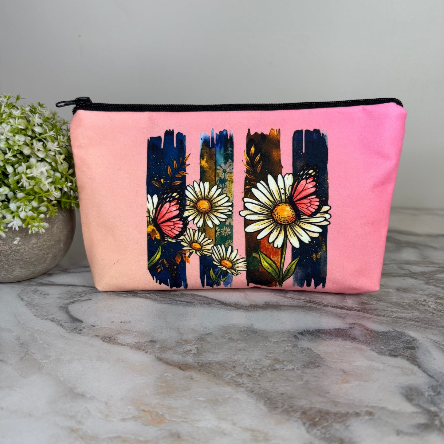 Stripe Butterfly pouch by Arimel by Emily