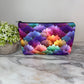 Gold Vibrant Flower Petals pouch by Arimel by Emily
