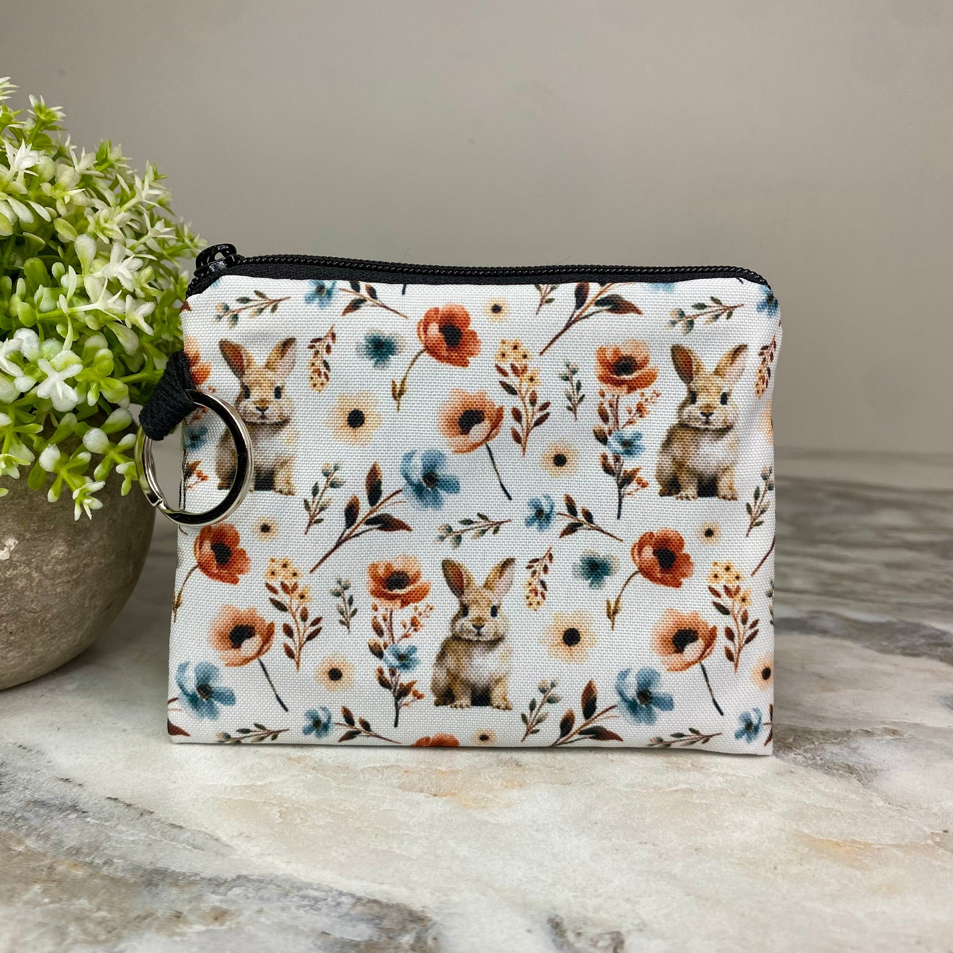Bunnies Bunny mini pouch by Arimel by Emily
