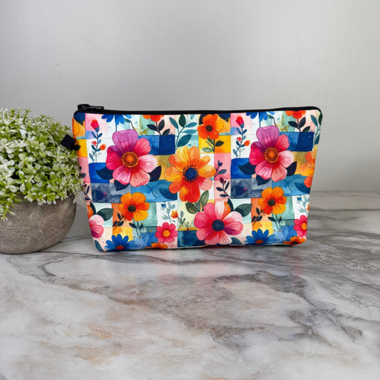 Bright Checkered pouch by Arimel by Emily