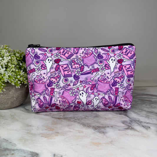 Ghost Cauldron Love Spells zipper pouch by Arimel by Emily