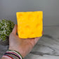 Stress Squishy Toy - Cheese Cube, Jumbo
