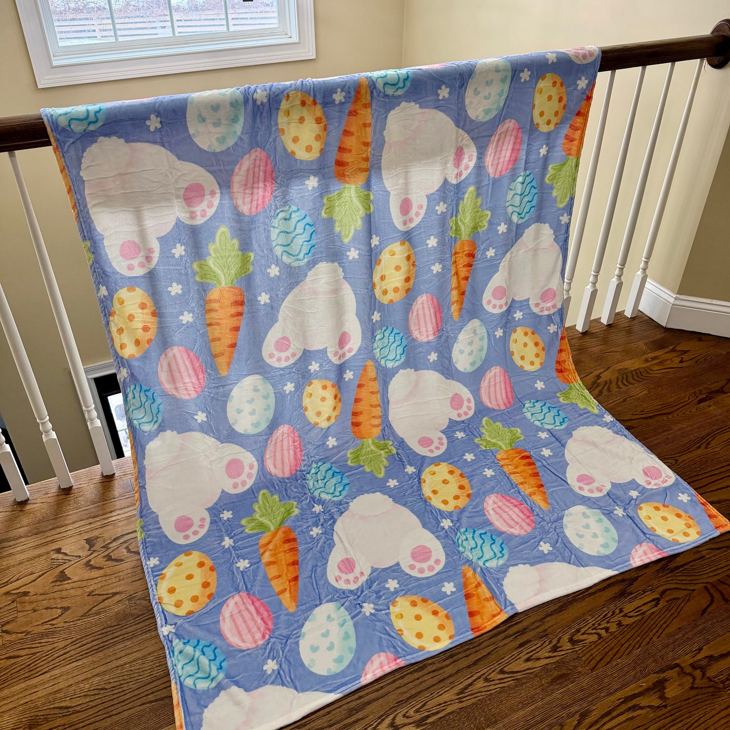 Carrot Bunny Egg Easter blanket by Arimel by Emily