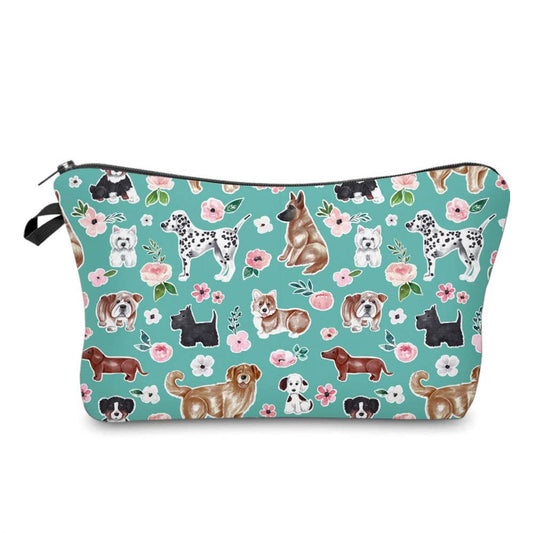 Dogs Floral pouch by Arimel by Emily
