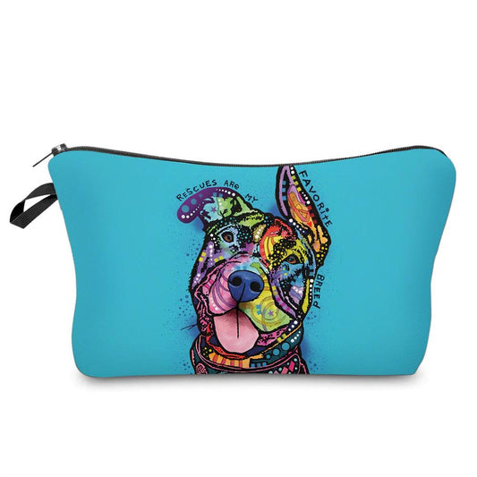 Rescues Are My Favorite Breed pouch by Arimel by Emily