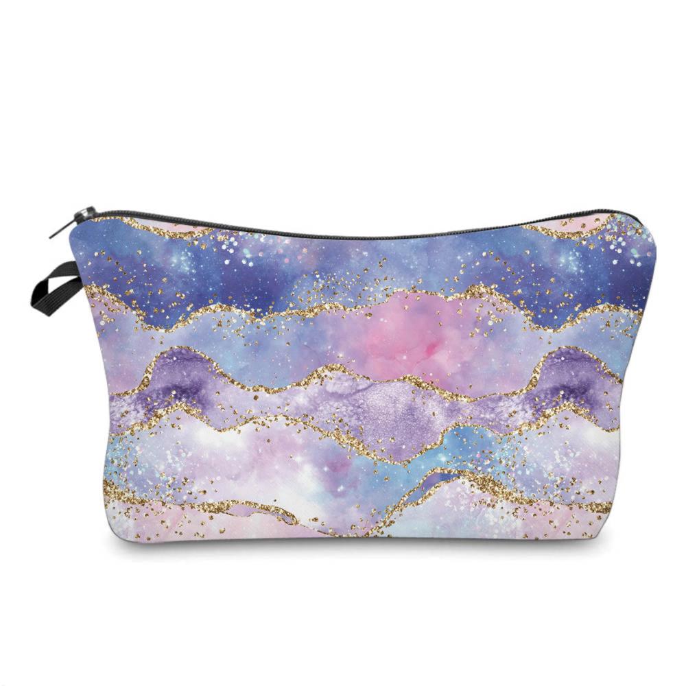 Pastel Glitter Cloud zipper pouch by Arimel by Emily, ships same day