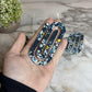Blue Yellow Floral paperclip by Arimel by Emily